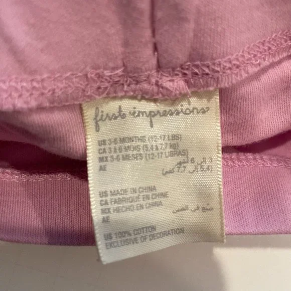 First Impressions Ruffle Pant Purple Size 3-6 Months - Picture 5 of 7